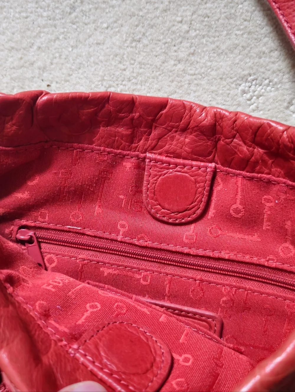 Fossil Drawstring Leather Bag - Picture 6 of 6